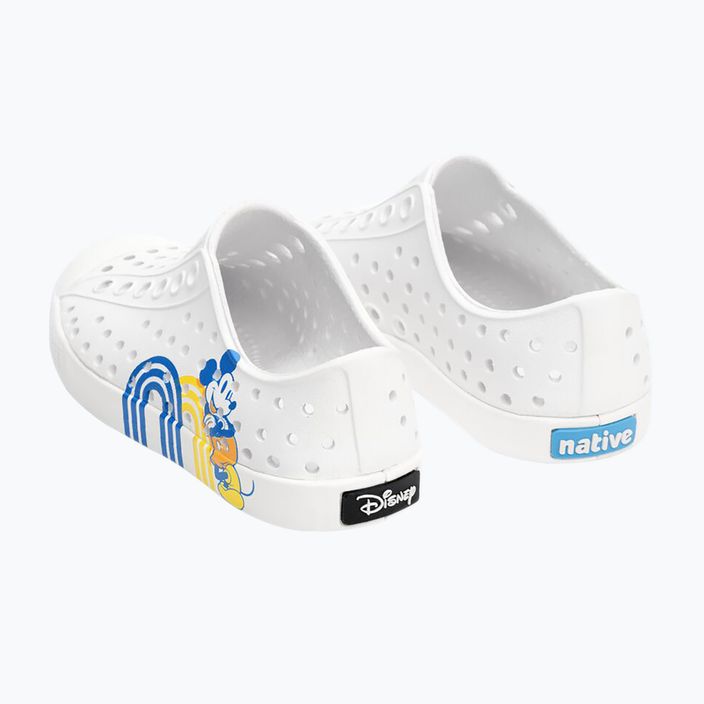 Pantofi de sport pentru copii Native Jefferson Print Disney Jr, alb scoică / alb scoică / mickey pozitiv 12