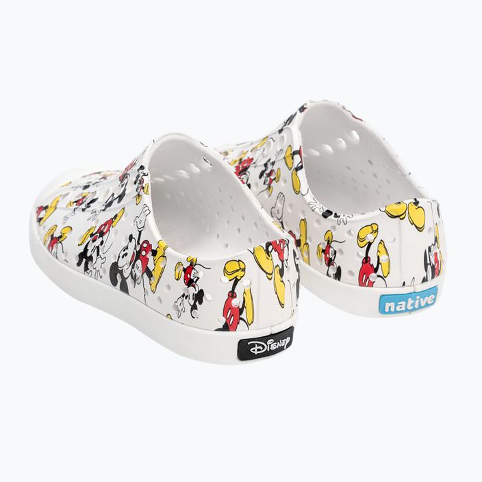 Pantofi de sport pentru copii Native Jefferson Print Disney Jr alb scoică/alb scoică/alb cu imprimeu peste tot 12