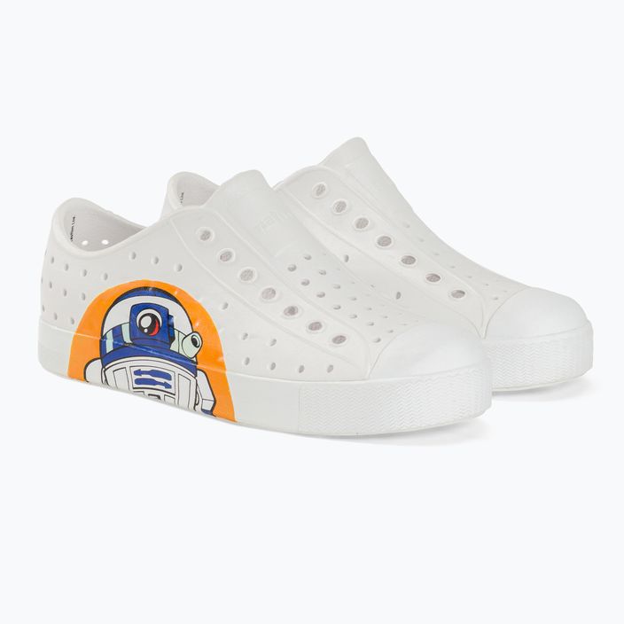 Pantofi de sport pentru copii Native Jefferson Block Jr shell white/shell white/droids bff pentru copii 4