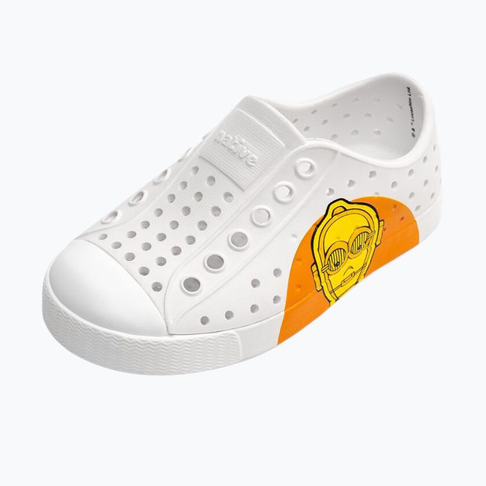 Pantofi de sport pentru copii Native Jefferson Block Jr shell white/shell white/droids bff pentru copii 13