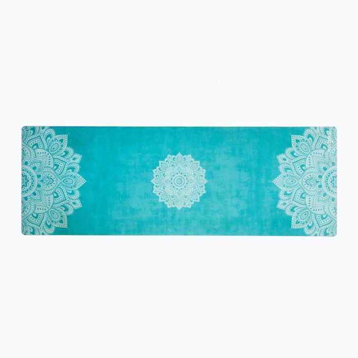Saltea de yoga YogaDesignLab Combo Yoga, albastru, CM-3.5-Mandala Turquoise 2