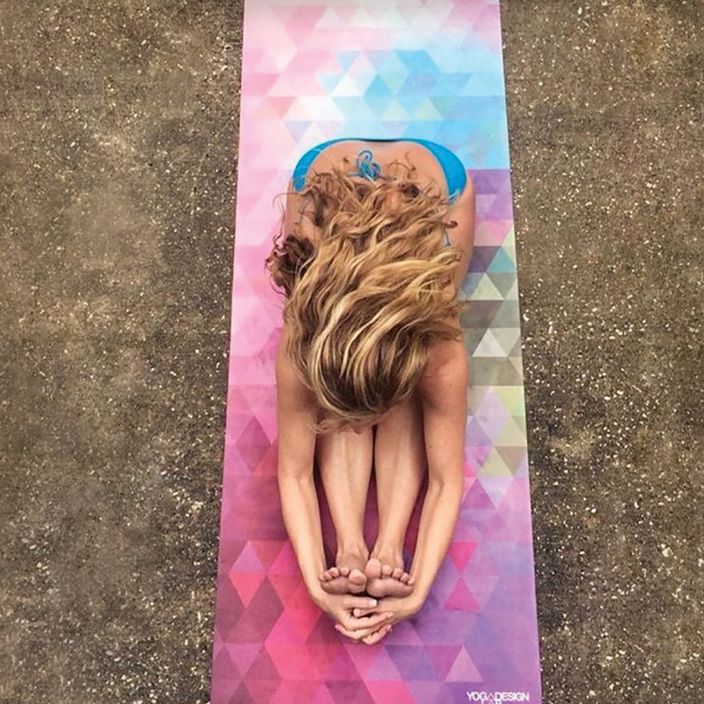 Saltea de yoga YogaDesignLab Combo Yoga, roz, CM-3.5-Tribeca Sand 8