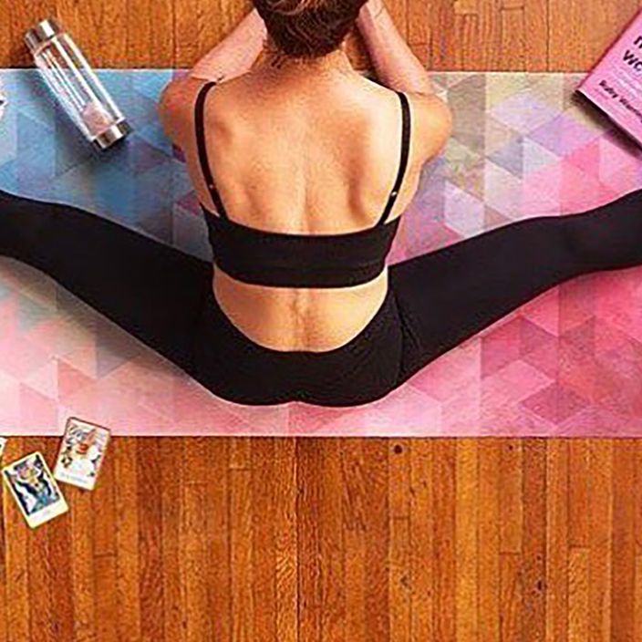 Saltea de yoga YogaDesignLab Combo Yoga, roz, CM-3.5-Tribeca Sand 9