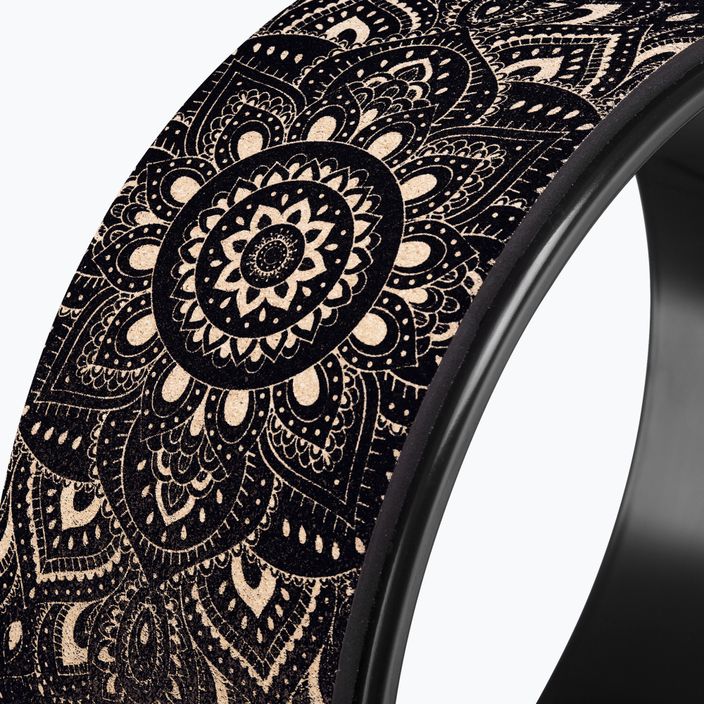 Roată de yoga Yoga Design Lab Wheel WH-Cork-Mandala Black, negru 4