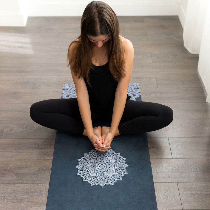 Saltea de yoga YogaDesignLab Combo Yoga, bleumarin, CM-1.5-Mandala Sapphire 5
