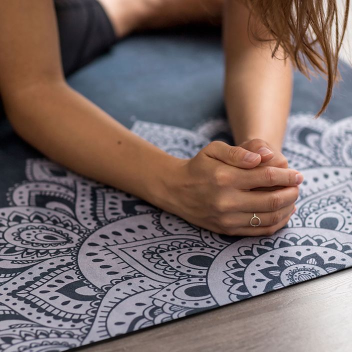 Saltea de yoga YogaDesignLab Combo Yoga, bleumarin, CM-1.5-Mandala Sapphire 6