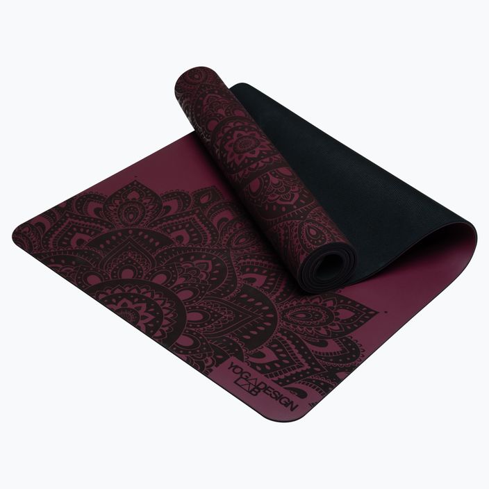 Yoga Design Lab Combo Yoga Mat Purple IM-5-Mandala Burgundy 6
