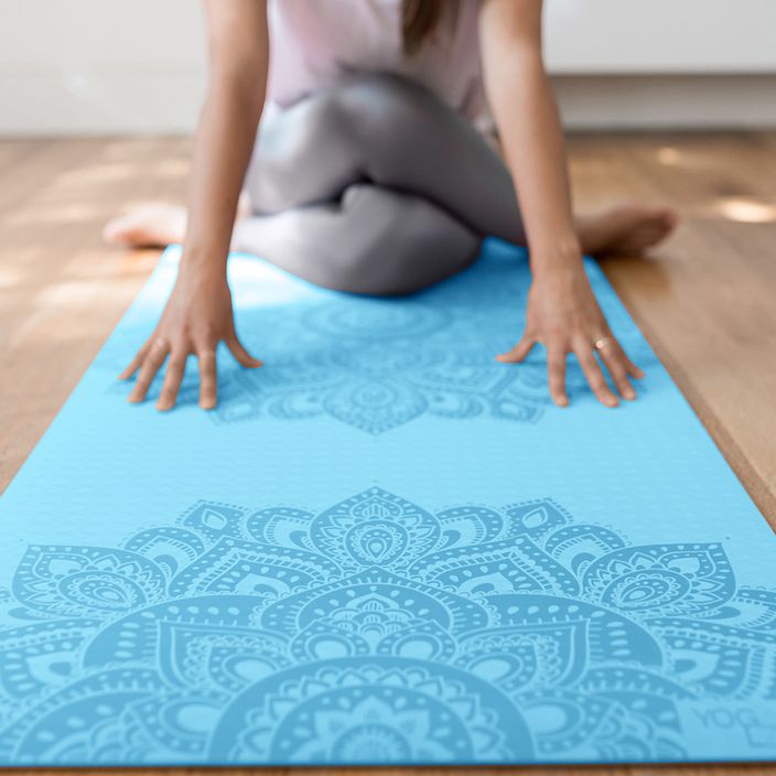 Yoga Design Lab Flow Pure covoraș de yoga albastru FM-6-Pure Mandala Aqua 6