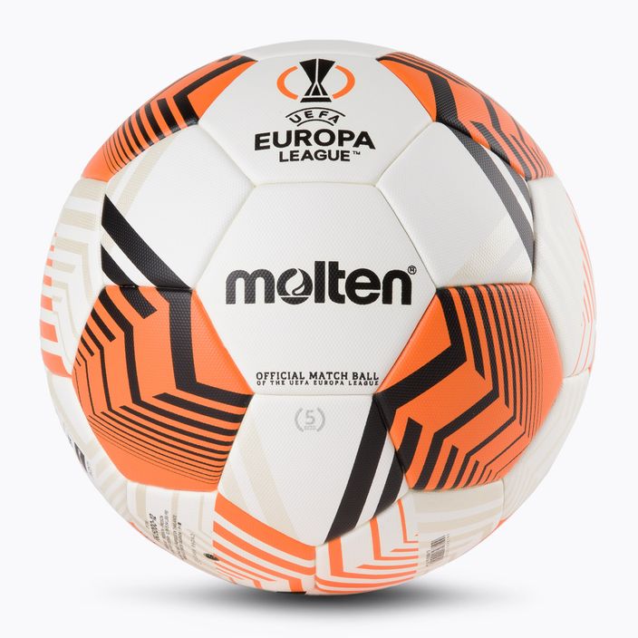 Fotbal Molten UEFA Europa League 2021/22 alb-portocaliu F5U5000-12
