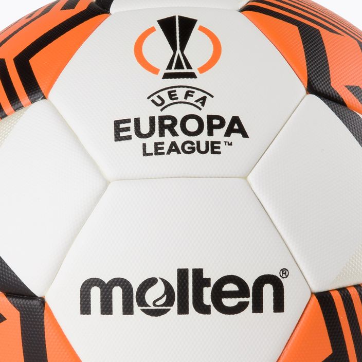 Fotbal Molten UEFA Europa League 2021/22 alb-portocaliu F5U5000-12 3