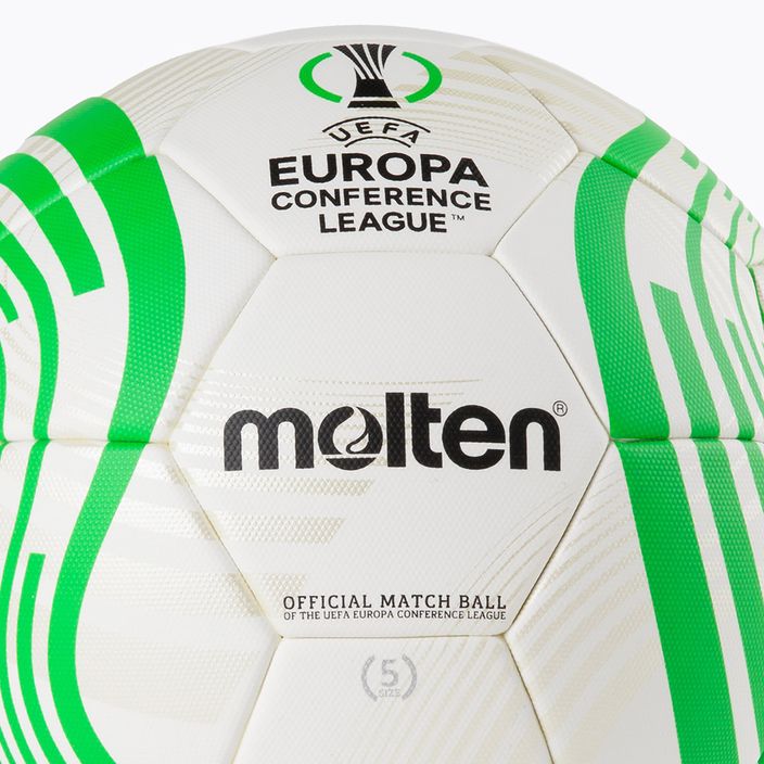 Molten oficial UEFA Conference League fotbal 2021/22 alb-verde F5C5000 3