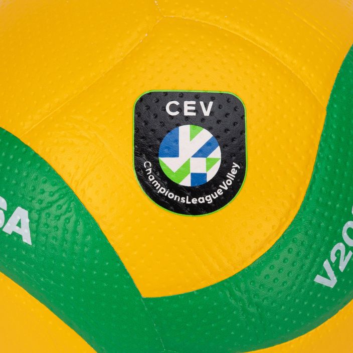 Mikasa CEV Volleyball galben-verde V200W 3