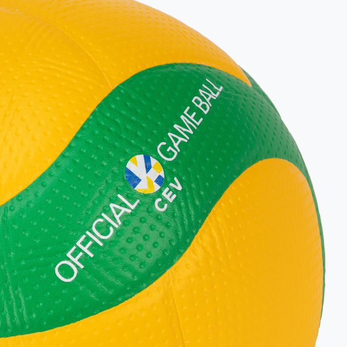 Mikasa CEV Volleyball galben-verde V200W 4