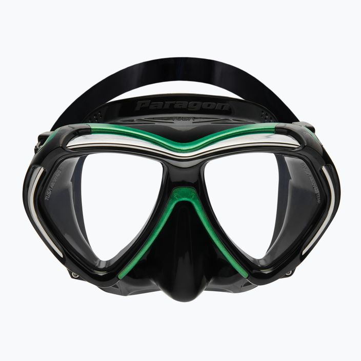 Mască de înot TUSA Paragon Mask, verde, M-2001 2