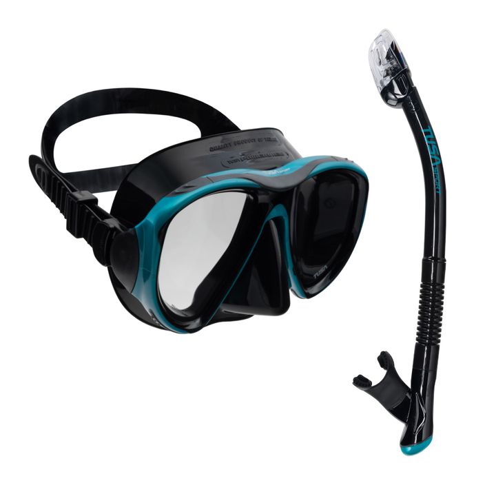 TUSA Powerview Mască + Snorkel negru-verde UC 2425 2