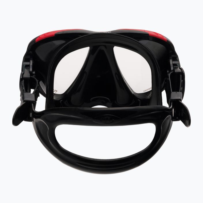 TUSA Powerview Dive Set Mască + Snorkel negru / roșu UC 2425 5