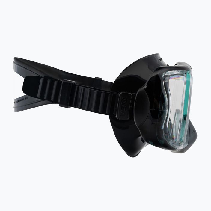 TUSA Mască + Snorkel set negru UC-3325P 3