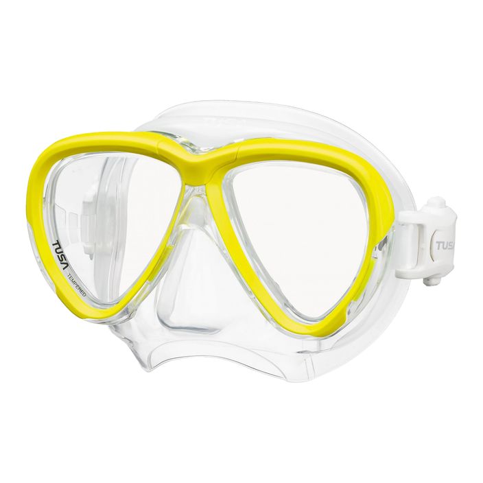 Mască de snorkeling TUSA Intega FS galbenă 2