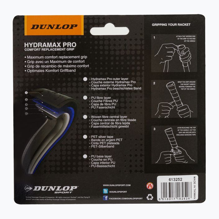 Învelitori pentru squash Dunlop Hydramax Pro 2 buc. negru 613252 2