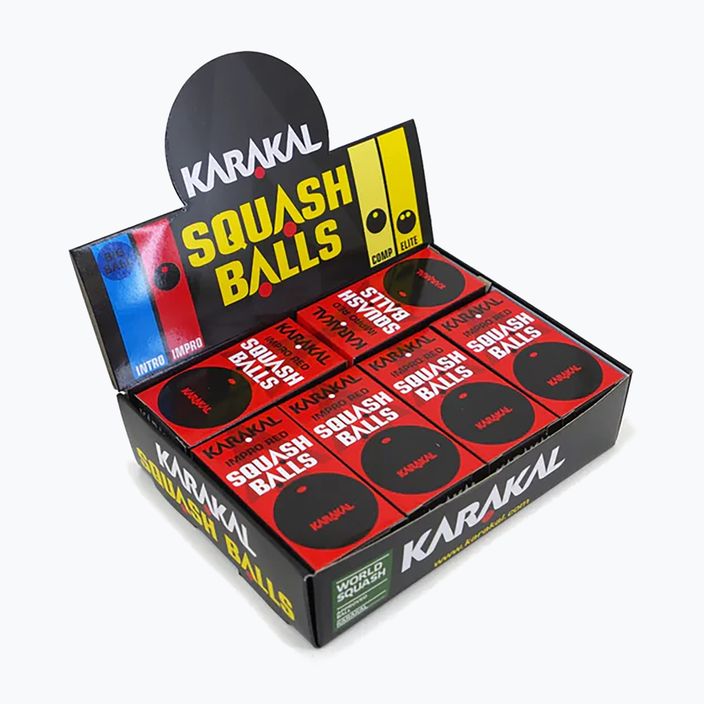 Mingi de squash Karakal Impro Red Dot 12 buc. black 3