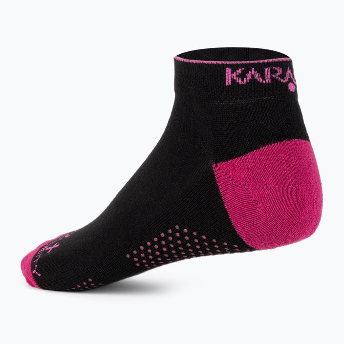Șosete de tenis pentru femei Karakal X2+ Trainer negru/roz KC538 2