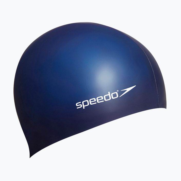 Speedo Plain Plain Flat Șapcă de înot din silicon albastru marin 68-70991 2