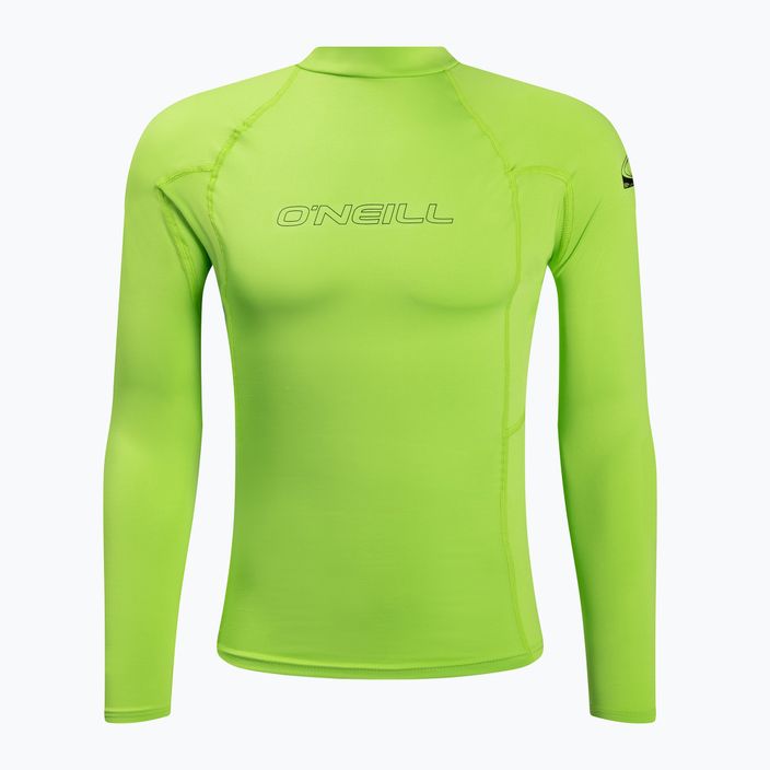 Surf cămașă O'Neill Basic Skins LS Rash Guard verde lime 3342