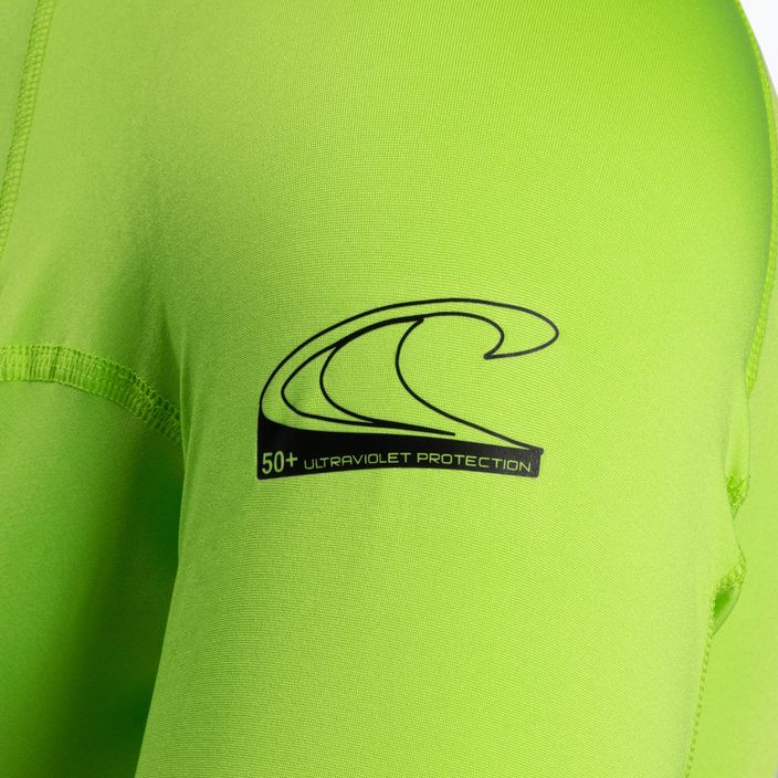 Surf cămașă O'Neill Basic Skins LS Rash Guard verde lime 3342 5