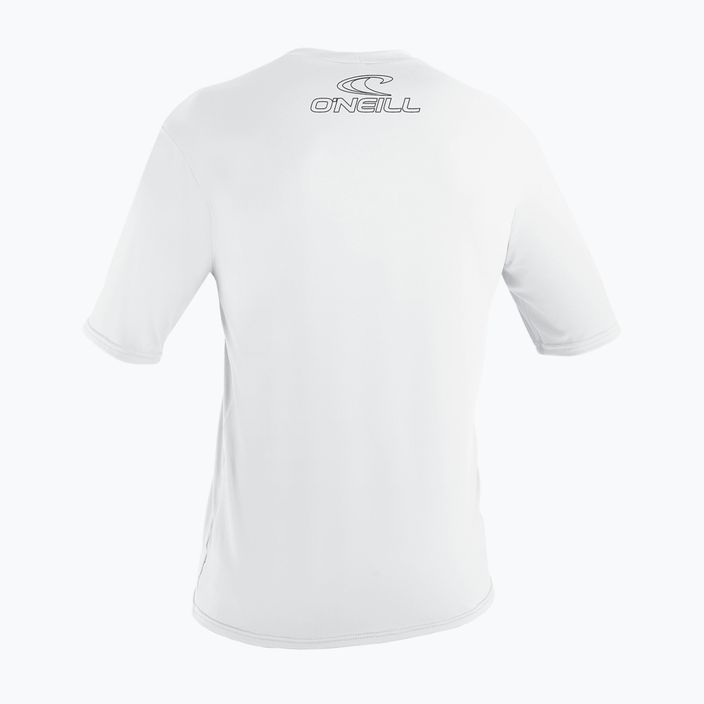 Tricou de înot pentru bărbați O'Neill Basic Skins Sun Shirt alb 2