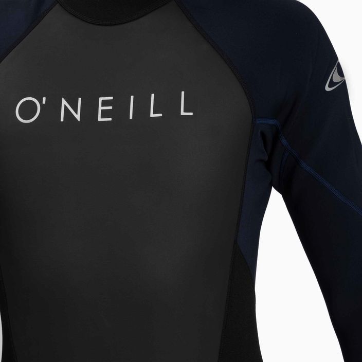 Bărbați de înot umed O'Neill Reactor-2 3/2 Back Zip Full negru/gri 5040 3