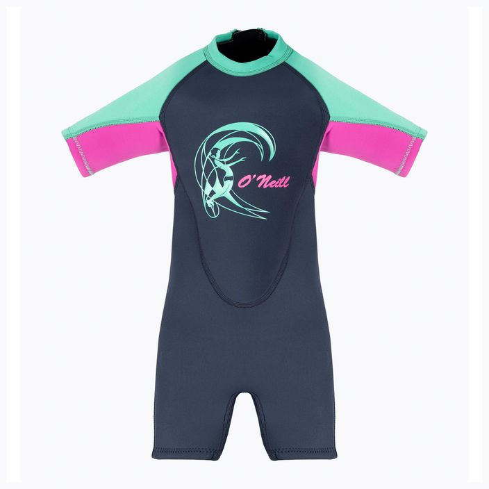 Costum de înot pentru copii O'Neill Toddler Reactor-2 2mm Back Zip S/S colorat pentru copii