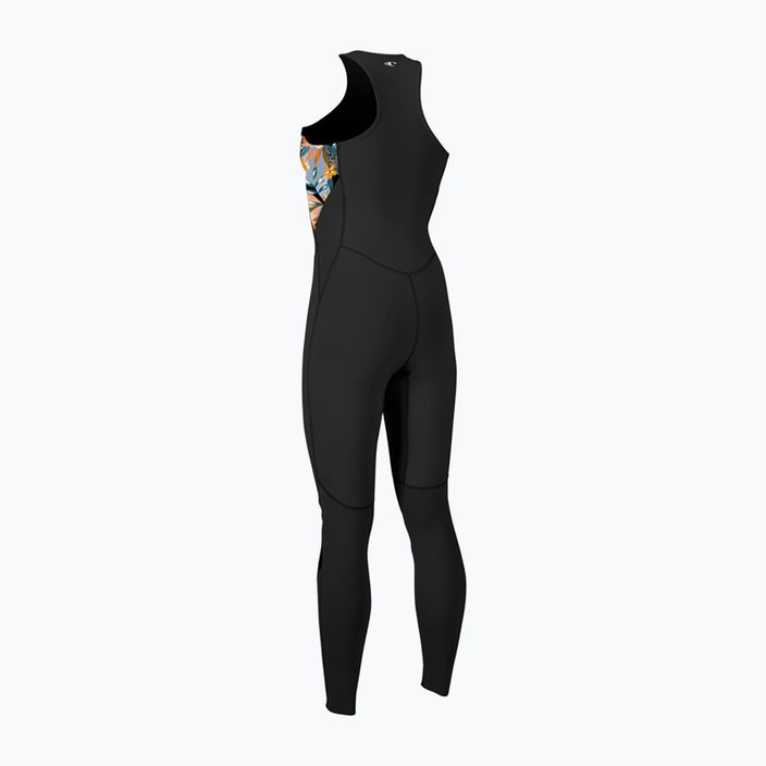 Spumă de înot pentru femei O'Neill Bahia 1.5mm Front Zip fără mâneci negru/demiflor/negru 2