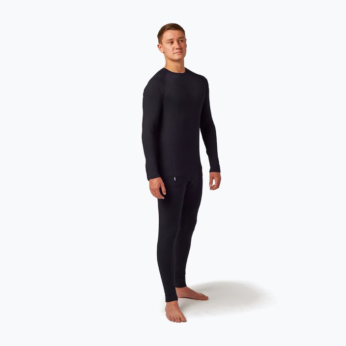 Longsleeve termoactiv pentru bărbați Surfanic Bodyfit Crewneck black 2