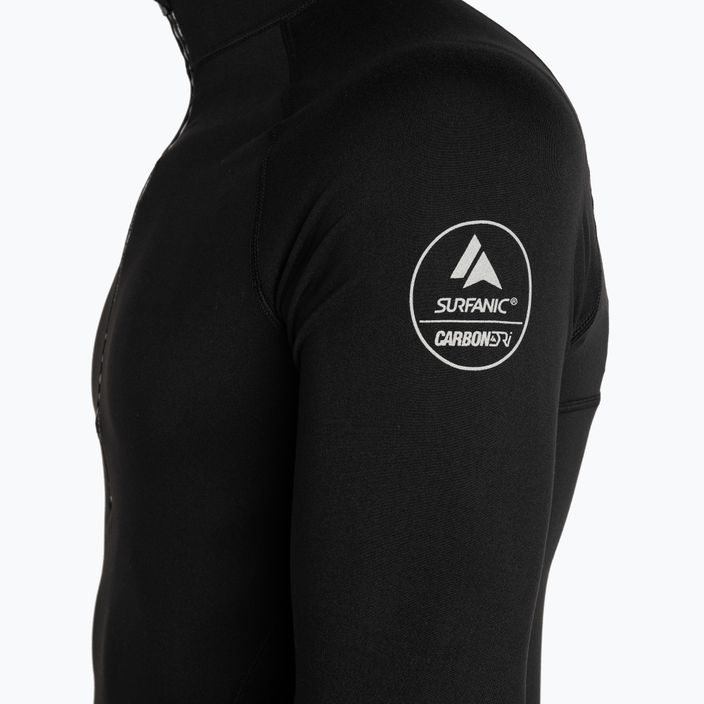 Bluză termoactivă pentru bărbați Surfanic Bodyfit Zip Neck black 7