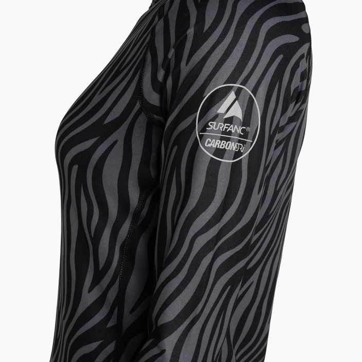 Longsleeve termoactiv pentru femei Surfanic Cozy Limited Edition Crew Neck black zebra 7
