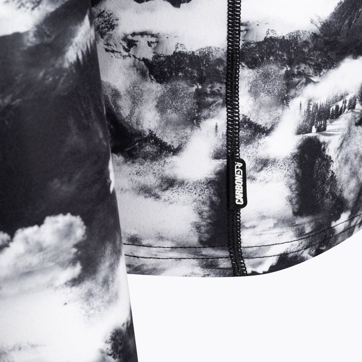 Longsleeve termoactiv pentru bărbați Surfanic Bodyfit Limited Edition Crew Neck white out print 7