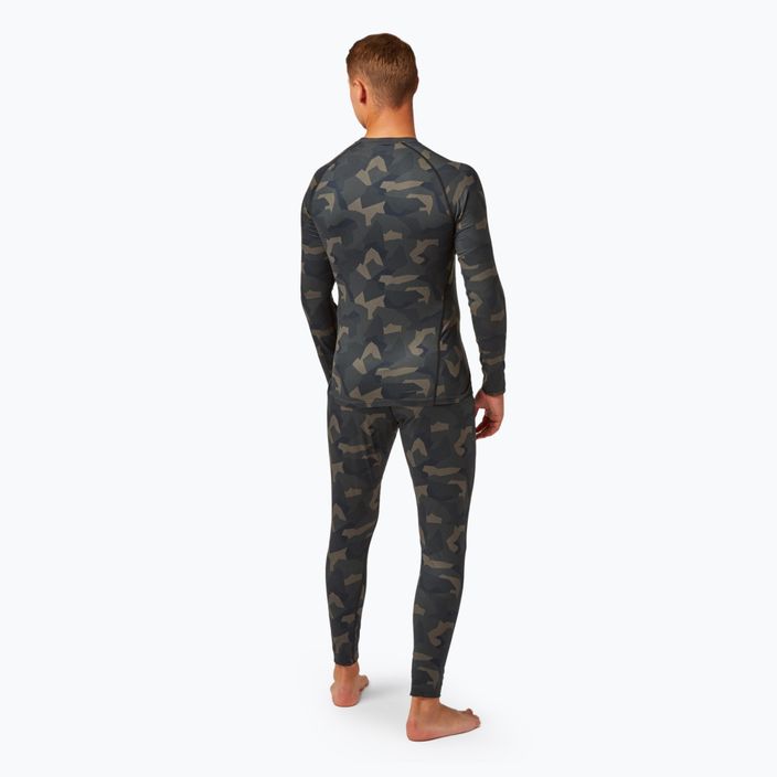 Longsleeve termoactiv pentru bărbați Surfanic Bodyfit Limited Edition Crew Neck forest geo camo 3
