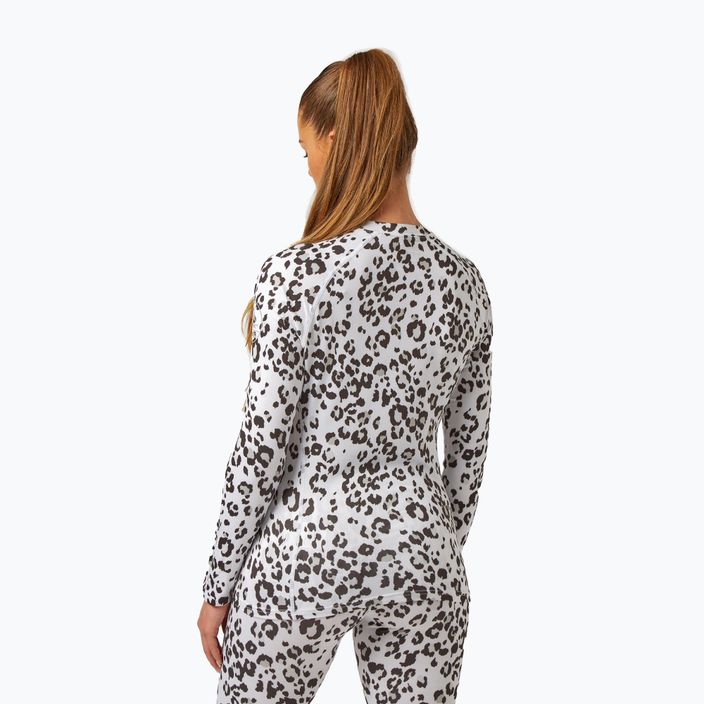Longsleeve termoactiv pentru femei Surfanic Cozy Limited Edition Crew Neck snow leopard 3