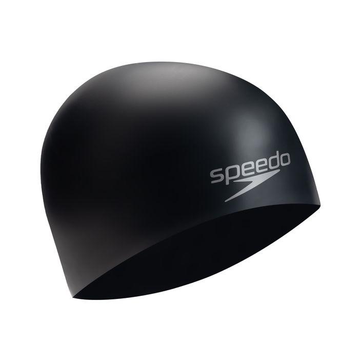 Șapcă de înot Speedo din silicon turnat simplu negru 68-709849097 2