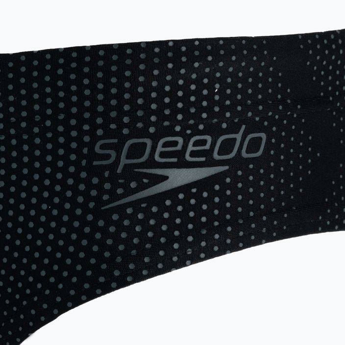 Speedo Tech Logo 7cm Brief slip de înot pentru bărbați negru 68-09739F130 3
