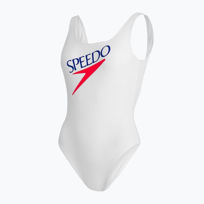Costum de baie o singură piesă pentru femei Speedo Deep U-BK Hi Leg PT AF alb 8-12369 4