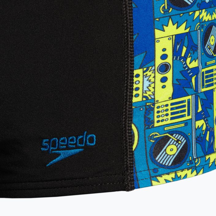 Speedo Allover Panel Aquashort pantaloni de înot pentru copii negru și albastru 68-09530G020 3