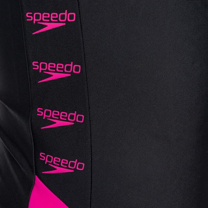 Speedo Boom Logo Splice Muscleback Costum de baie pentru copii B344 Negru 12859B344 3