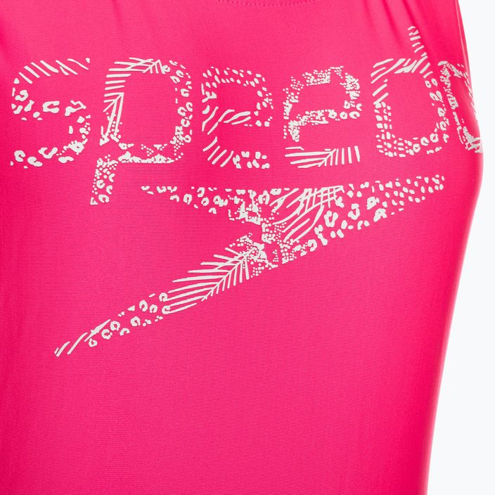 Costum de baie Speedo Logo Deep U-Back pentru femei, o singură bucată, roz 68-12369A657 3