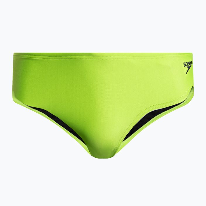 Speedo slip de înot pentru copii Speedo Logo Speedo 6,5 cm Slip verde 68-05533G694