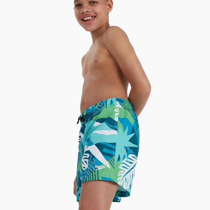 Speedo Pantaloni de înot pentru copii cu imprimeu de 13' albastru 68-12404G663 2