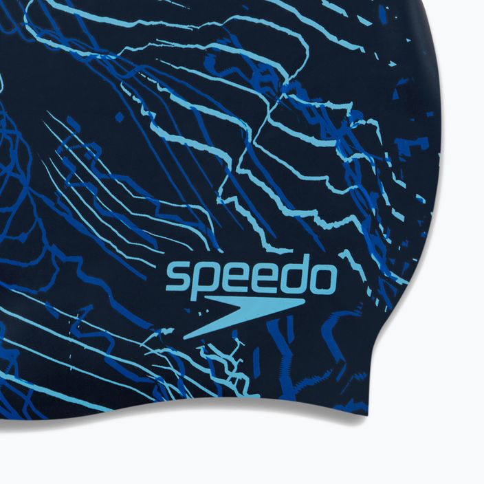 Șapcă de înot Speedo Long Hair Printed albastru marin 68-11306 5