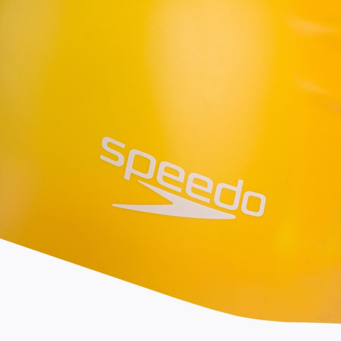 Speedo Cască de înot din silicon simplu turnat galben 68-70984 3