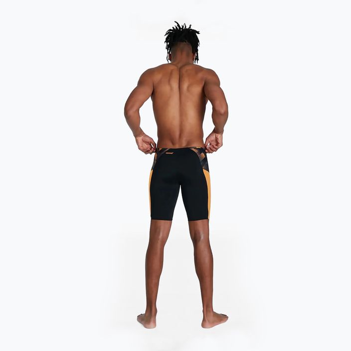 Speedo ECO Endurance+ Splice slip de înot pentru bărbați negru și portocaliu 68-13444 7