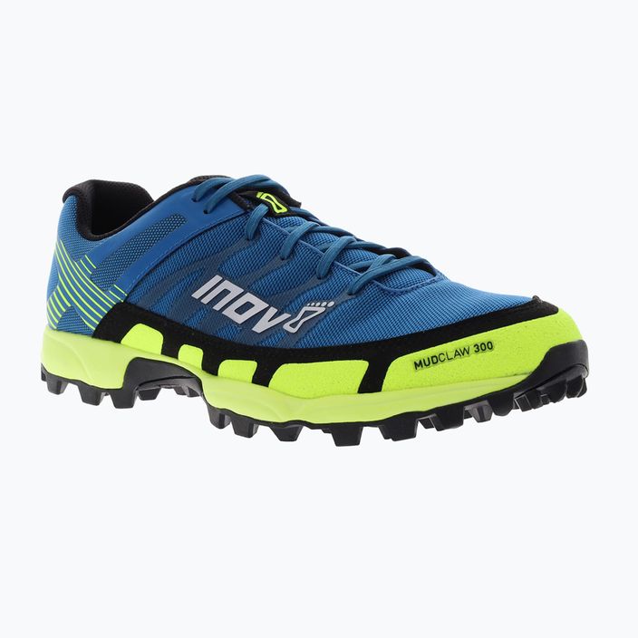 Pantofi de alergare pentru bărbați Inov-8 Mudclaw 300 albastru/galben 000770-BLYW 11